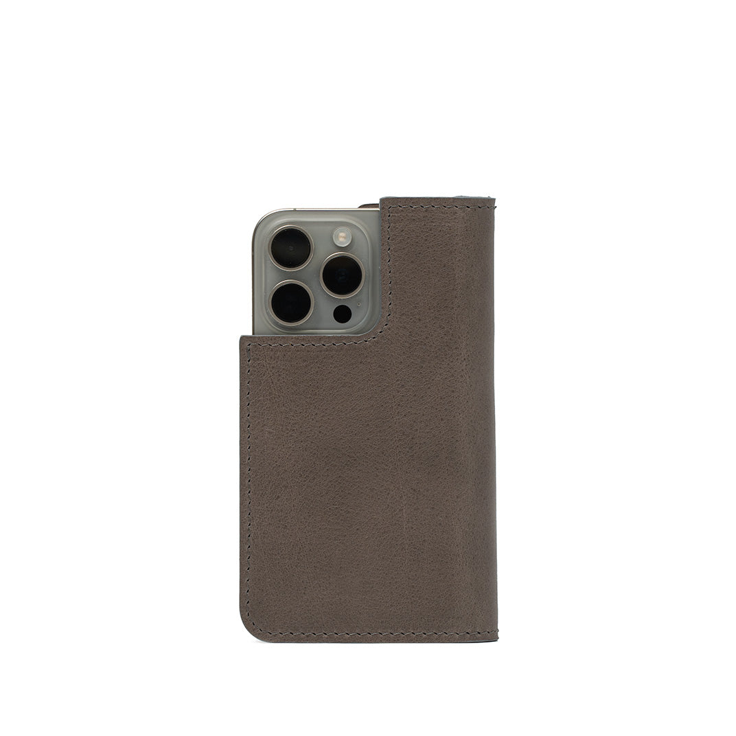 Leather Folio Case Wallet for iPhone 16 Series with MagSafe - The Minimalist 1.0