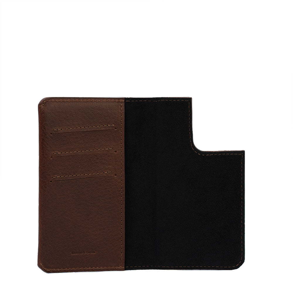 Leather Folio Case Wallet for iPhone 16 Series with MagSafe - The Minimalist 1.0